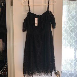 BeBe Black Fringe Dress Size 6